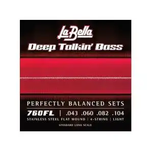 Bass-Saiten La Bella Deep Talkin’ Bass Flatwound- / Saitensatz