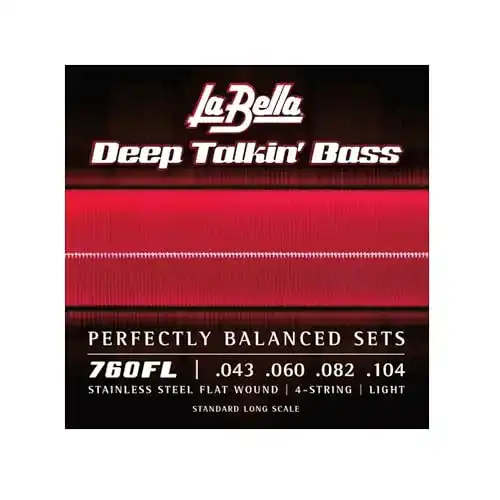 Bass-Saiten La Bella Deep Talkin’ Bass Flatwound- / Saitensatz