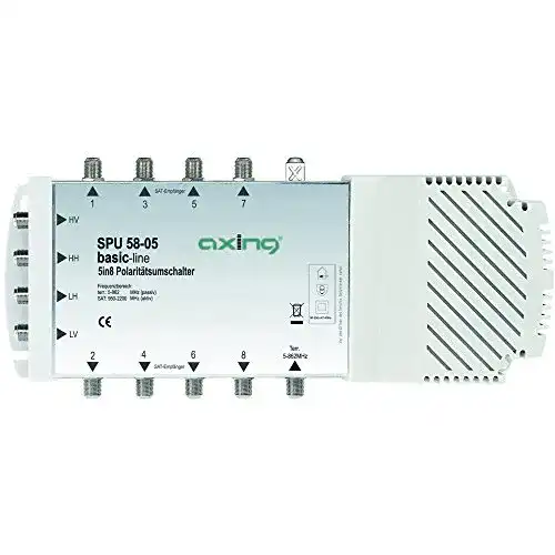 Quad-LNB-Multischalter Axing SPU 58-05 Multischalter 5 in 8