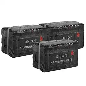 Holzbriketts Union 120kg 216 Stück Kaminbriketts