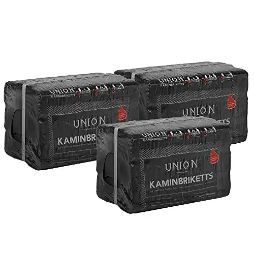 Holzbriketts Union 120kg 216 Stück Kaminbriketts