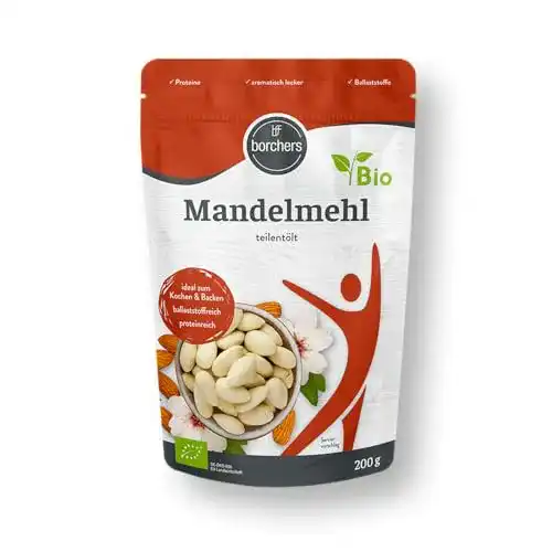 Die beste Mandelmehl borchers bff Premium Bio teilentölt 200g 2026 Test Bestseller Mandelmehl borchers bff Premium Bio teilentölt 200g