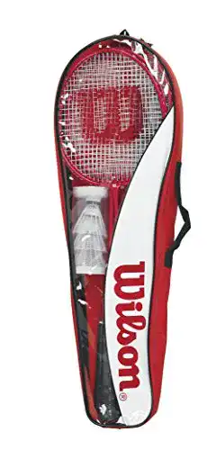 Badminton-Set Wilson, Tour, Unisex, Inkl. 4 Schläger, 3 Federbälle