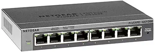 Netgear-Switch Netgear GS108E Managed Switch 8 Port Gigabit