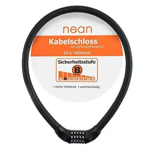 Nean-Fahrradschloss nean Fahrrad-Kabel-Zahlen-Schloss