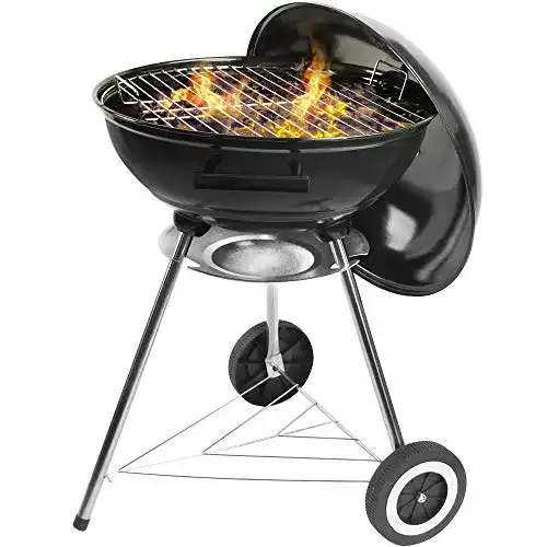 Kugelgrill 57 cm Grandma Shark, Compact Kettle mit zwei Rädern