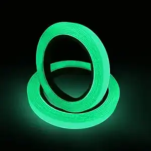 Warnklebeband SANTOO 2 Stück Fluoreszierendes Klebeband