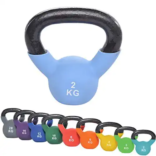 Kettlebell top vit I Schwunghantel aus massivem Guss I Kettle Bell
