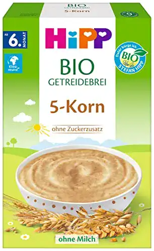 Getreidebrei HiPP Bio-Getreide-Breie ungesüßt, 6 x 200 g