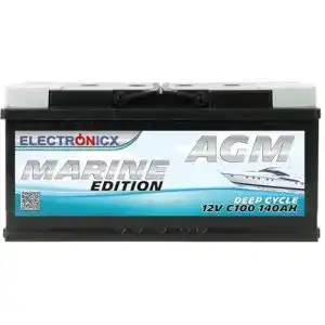 AGM-Batterie 140Ah Electronicx AGM Batterie 12v Marine Edition