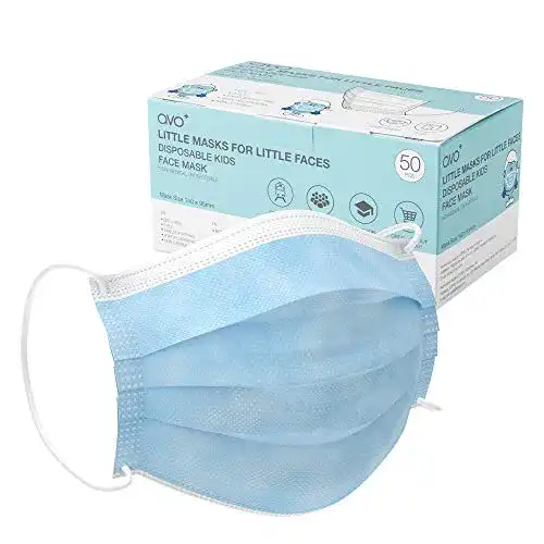 Kindermasken AVO+ Kinder Einweg Gesichtsmasken 50 Pk