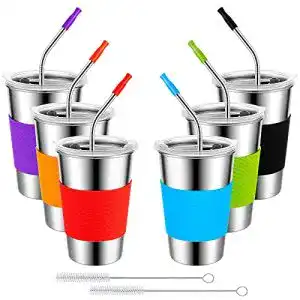 Trinkbecher Osportfun Edelstahlbecher Kinderbecher, 6 Pack 500ml