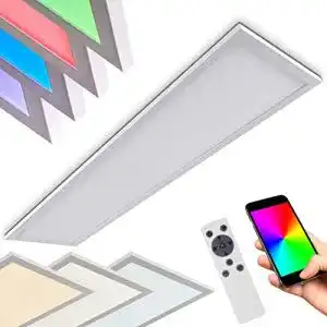 LED-Deckenpanel HOFSTEIN LED Panel Salmi, dimmbar, Aluminium