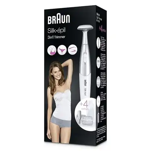 Intimrasierer Damen Braun Silk-épil Bikinitrimmer, 3-in-1