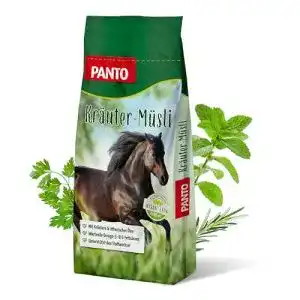 Pferdemüsli Panto Pferdefutter, Kräuter-Müsli 20 kg, 1er Pack