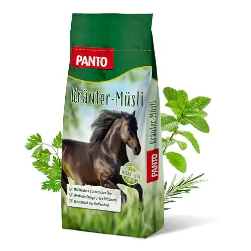 Pferdemüsli Panto Pferdefutter, Kräuter-Müsli 20 kg, 1er Pack