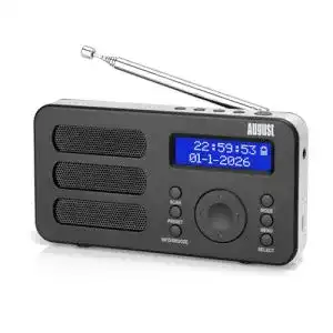 Taschenradio August MB225, Tragbares Radio mit DAB+/DAB/FM