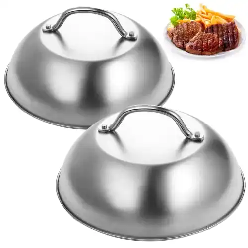 Burgerglocke JUSTDOLIFE 2 STK Edelstahl 8,86 Zoll (22.5 cm)