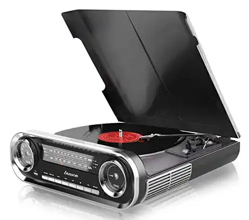 Plattenspieler (halbautomatisch) LAUSON Retro mit Lautsprecher