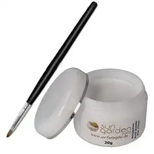 Nagel-Puder sun garden nails Acryl Pulver klar 30g inkl. Acrylpinsel