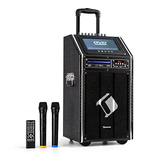 Auna-Karaoke-Anlage auna DisGo Box 100 DVD Mobile PA Soundanlage