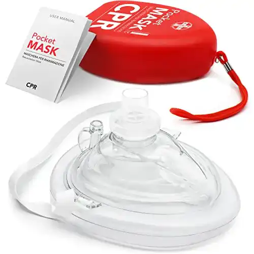 Beatmungsmaske AIESI ® Pocket Mask mit Einwegventil und Filter