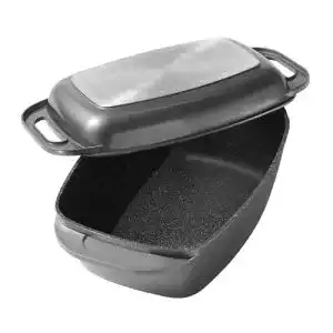 Gänsebräter STONELINE Bräter Induktion 43 x 26 cm, mit Deckel