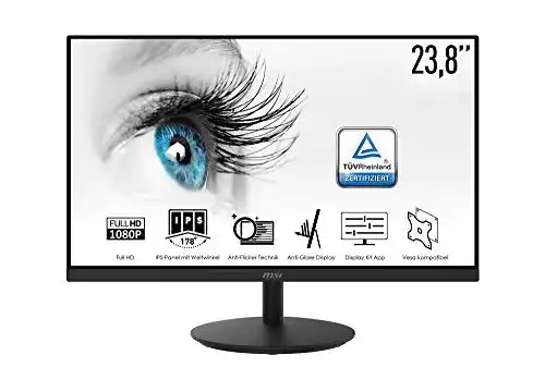 Die beste MSI-Monitor MSI PRO MP242DE, 23,8 Zoll, Office LED Monitor 2026 Test Bestseller MSI-Monitor MSI PRO MP242DE, 23,8 Zoll, Office LED Monitor