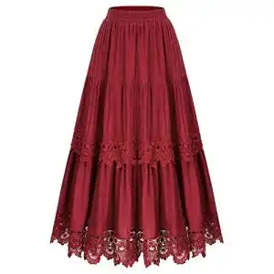 Maxirock SCARLET DARKNESS Damen Renaissance Elastische Taille
