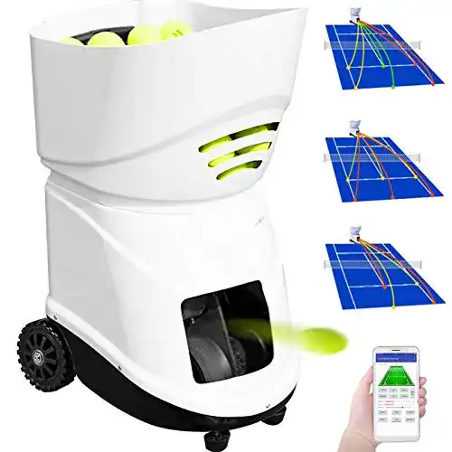 Tennisballmaschine VEVOR Tragbare Tennis-Maschine, Leicht