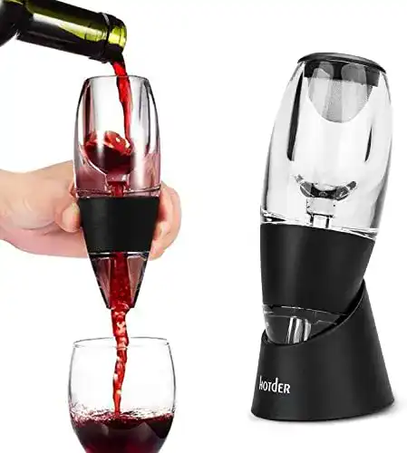 Weinbelüfter hotder Weindekanter Standfuß, mit Venturieffekt