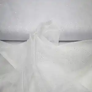 Glitzerstoff Stoff-Kollektion Tüll Stoff mit Glitzer Meterware