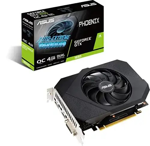 GeForce GTX 1650 ASUS Phoenix OC Edition GDDR6 V2 Gaming