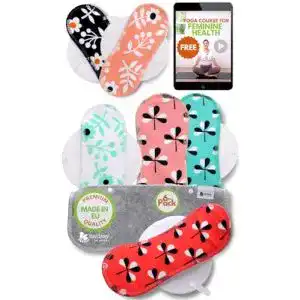 Stoffbinden Natissy Waschbare Binden bio Baumwolle; 6er Pack