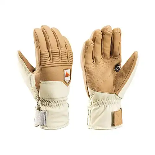 Leki-Skihandschuhe LEKI Rubic 3D Beige, Primaloft Fingerhandschuh
