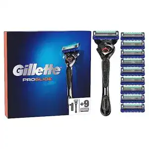 Gillette-Rasierer Gillette ProGlide Nassrasierer + 10 Rasierklingen
