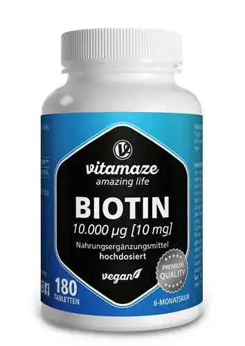 Vitamine (hochdosiert) Vitamaze – amazing life Biotin, 180 Tabl.