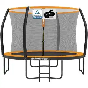Trampolin 366 cm SONGMICS mit Sicherheitsnetz, mit Leiter