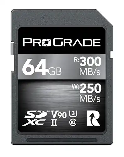 SDXC (64 GB) ProGrade Digital SD UHS-II 64 GB Karte V90