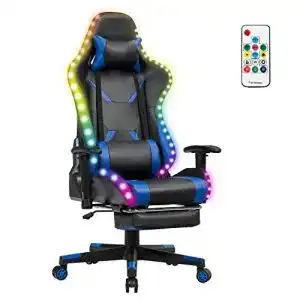 Gaming-Stuhl bis 200 Euro COSTWAY 360°drehbar, 358 Lichtmodi