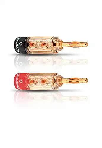 Bananenstecker Oehlbach XXL Fusion Banana, High-End, 4 Stück