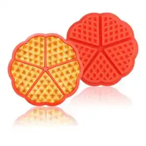 Silikon-Waffelform RETON 2 Stücke Herzform Silikon Waffel