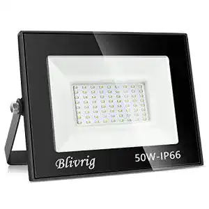 LED-Strahler 50 Watt Blivrig LED Strahler Außen 50W Warmweiss