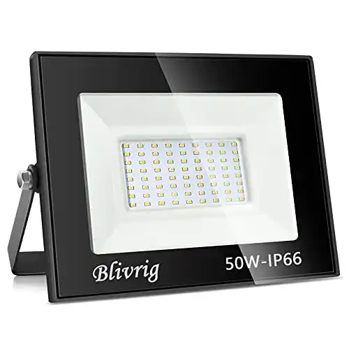 LED-Strahler 50 Watt Blivrig LED Strahler Außen 50W Warmweiss