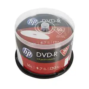 DVD-R HP Rohlinge bedruckbar, 50er Spindel 4,7 GB