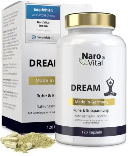 Melatonin-Kapseln NaroVital Natürliche hochdosiert, 120 Kapseln