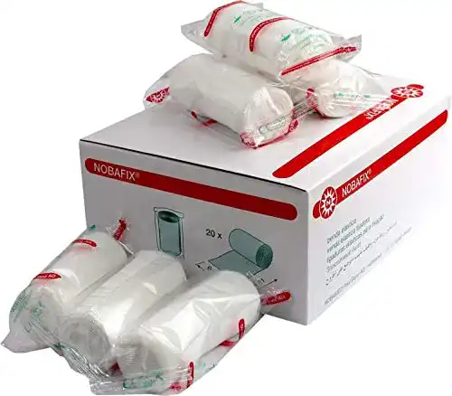 Mullbinden NOBA 20 Stück Fixierbinden 6 cm x 4 m