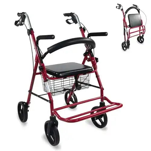 Rollator mit Fußstützen Mobiclinic ® PRO, Rollator mit Sitz