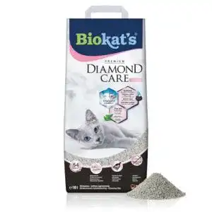 Katzenstreu Biokat’s Diamond Care Fresh mit Duft, Aktivkohle, 10 L