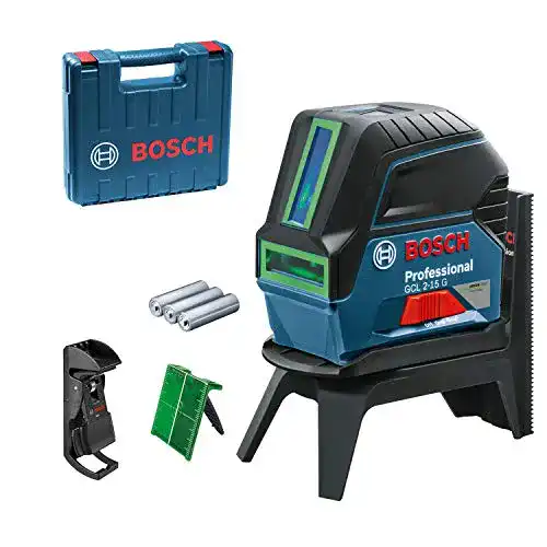 Kreuzlinienlaser grün Bosch Professional Crossline-Laser GCL 2-15 G